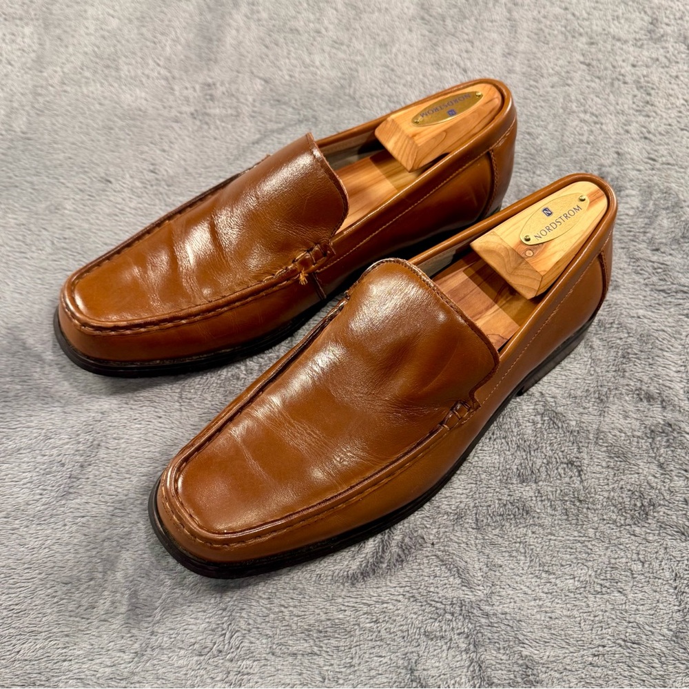 G.H. Bass & Co. Brown Leather Slip-On Loafers